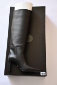 A pair of as new Versace boots in black (IT 40 - RRP £1170).