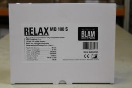 A boxed as new BLAM Relax MB 100S - Special Mercedes Benz two-way component system (100mm woofer).