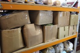 Nine boxes of assorted pre-owned clothing and related items.