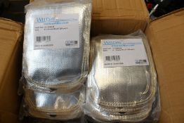 A box of Weldas PFR Rayon welding reflective hand shields (Approximately 100 items).