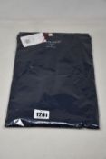 Three men's as new Derek Rose London navy long sleeve T-shirts (M - RRP £100 each).
