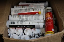 Forty three Everflex Fire Mate intumescent sealant.