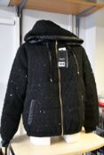 An as new Liu Jo hooded jacket with sequins (S - RRP £227).