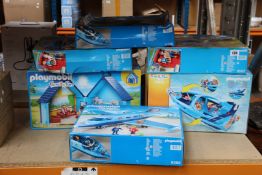 Eight boxes of various Playmobil Family Fun, all as new but some minor damage to some packaging (