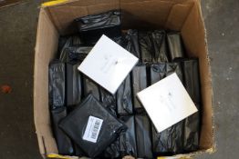 Forty nine pairs of unbranded wireless headphones in charging cases.