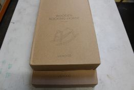 Two boxed as new Liewood Lina Wooden Rocking Horse (LW13078).