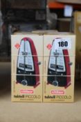 Five boxed as new Wittner Taktell Piccolo Metronomes.