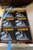 Eighteen boxed as new Timken 33109 45mm Bore Metric Tapered Roller Bearings.