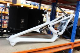 A Yeti SB115 mountain bike frame (Viewing recommended, damage to the bottom bracket).