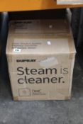 A boxed as new Dupray 'Neat' steam cleaner in White.
