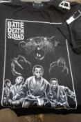 A quantity of as new Scramble Batie Death Squad T-shirts (Approximately 25 all M, L - RRP £25