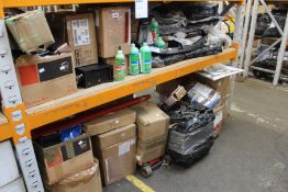 A large quantity of assorted automotive parts and related items.
