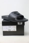 A pair of as new Versace slides (IT 45 - RRP £390).