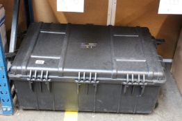 A Carplounge LoungeCase Trolley XXL in black 80x52x31cm (Including wall protection foam, has a