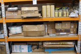 A large quantity of assorted household and related items to include Nordic Home lights, wallpaper