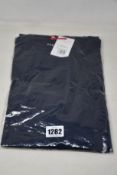 Three men's as new Derek Rose London navy long sleeve T-shirts (M - RRP £100 each).