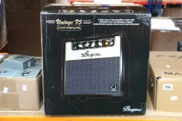 A boxed as new Vintage V5 Infinium Class-A tube amplifier.