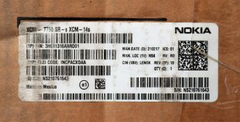 COLLECTION ONLY - A boxed Nokia 7750SR service router (PN: 3HE1136AARD01) (possibly pre-owned) (