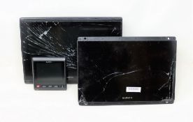 SOLD FOR PARTS: A pre-owned Garmin GPSMAP 8412xsv 12” Chartplotter, a pre-owned Garmin GPSMAP