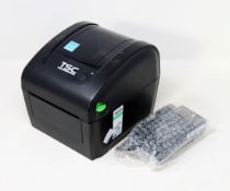 A pre-owned TSC DA200 Desktop Direct Thermal Barcode Printer (Power supply included) (Tested,