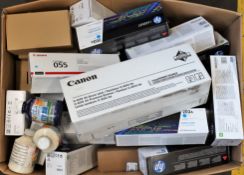 COLLECTION ONLY: A large quantity of assorted as new printer cartridges and related items.