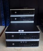 SOLD FOR PARTS - HARD DRIVES REMOVED: Six pre-owned HP Compaq Elite 8300 Ultra-Slim Desktop PC's (