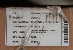 COLLECTION ONLY - A boxed as new Dell/Honeywell PowerEdge R340HWL rack server with Intel Xeon 2124