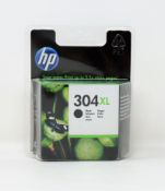 Twenty boxed as new HP 304XL High Capacity Black Ink Cartridges (P/N: N9K08AE) (Expiry: FEB 2023).