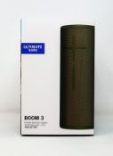 A boxed as new Ultimate Ears Boom 3 Wireless Speaker (Box sealed).