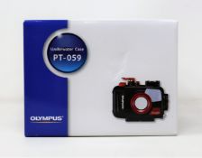 A boxed as new Olympus PT-059 Underwater Housing for TG-6 Camera.