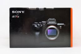 A boxed as new Sony Alpha 7R IV 61.0MP Full-frame Mirrorless Camera in Black (Body only) (P/N: