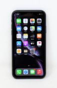 A pre-owned Apple iPhone XR (Global/A2105) 128GB in Black (iCloud account clear) (IMEI: