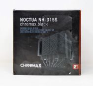 A boxed as new Noctua NH-D15S chromax.black CPU cooler (some outer box damage).