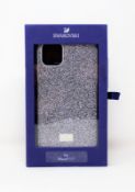 A boxed as new Swarovski High Phone Case for iPhone 11 Pro in Silver (P/N: 5592030) (Box sealed).