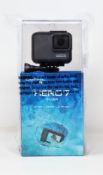 A boxed as new GoPro HERO7 Silver 4K Action Camera (Packaging sealed).