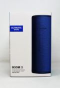 A boxed as new Ultimate Ears Boom 3 Wireless Speaker (Box sealed).