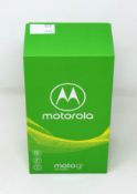 A boxed as new Motorola G7 Power (XT1955-4) 64GB/4GB in Ceramic Black (Box sealed. UK plug).