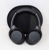 A pre-owned new pair of Sony WH-1000XM3 Noise Cancelling Wireless Headphones in Black (USB-C