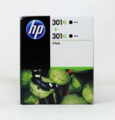 Thirty six boxed as new HP 301XL High Capacity Black Ink Cartridge Twin Packs (P/N: 1PD8J45AE) (