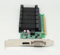 Five pre-owned NVIDEA Geforce 605 DP 1GB graphics cards (untested - sold as seen).