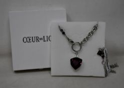An as new Coeur De Lion Magic Crystal Amethyst Necklace 5054/10-0824 (RRP £129).