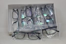 Twelve pairs of as new B Ultem H66038 glasses frames.
