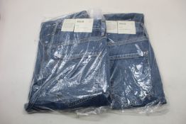 Three pairs of as new Agolde Riley jeans (Size 27).