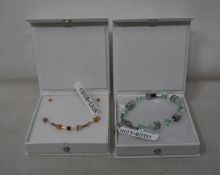 An as new Coeur De Lion Geo Cube Light Green Bracelet 4017/30-0520 (RRP £75) and an as new Coeur