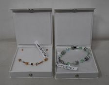 An as new Coeur De Lion Geo Cube Light Green Bracelet 4017/30-0520 (RRP £75) and an as new Coeur