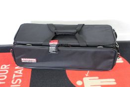 An as new Bagpiper Authentic semi-rigid pipe case in Black.