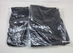 Two pairs of men's as new Seventh Nigh Trucker trousers (M - RRP £140 each).