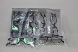 Twelve pairs of as new B Ultem H66010 glasses frames.