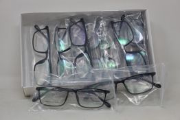 Twelve pairs of as new B Ultem H66038 glasses frames.
