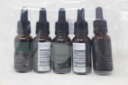 Five as new bottles of CBD One select blend No.1 CBD & CBG oil (20ml bottles, 300mg CBG and 300mg